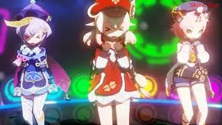 [ Genshin Impact MMD ]  Caramelldansen [ Klee, Qiqi, Diona ]