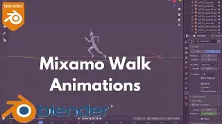 Mixamo Walk & Run Animations in Blender in Hindi/Urdu | Mixamo | Blender Tips