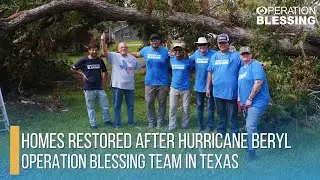 You are helping families rebuild in Texas after Hurricane Beryl!