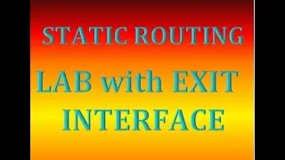New CCNA Static Routing LAB With Exit Interface in Urdu and Hindi