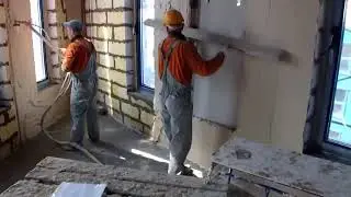 Черновые работы-Штукатурка стен