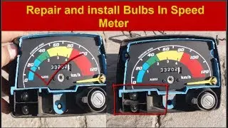 How to install Bulbs in Honda CD 70 Speed Meter in Urdu
