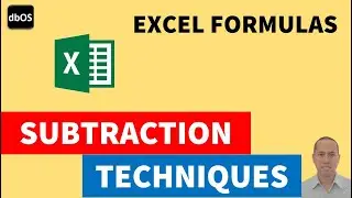 subtraction in Excel