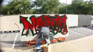 DTM graff on stone
