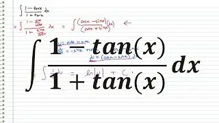 The Integral of (1-tanx)/(1+tanx)