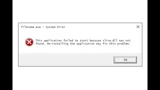 Xlive dll fix missing / corrupt dll file error 