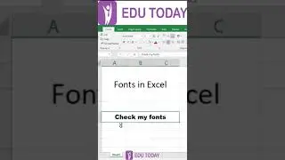 Excel Basic - Font in Excel
