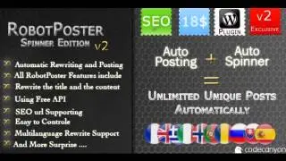 Preview RobotPoster Spinner Edition (Multilanguage) Plugin