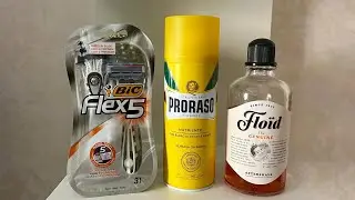 Bic Flex 5, Proraso linea Gialla, Floïd….modern shaving🤔🤔🤔