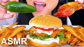 ASMR BURGER & FRIES MUKBANG EATING SOUNDS (Eating Show) ASMR Phan