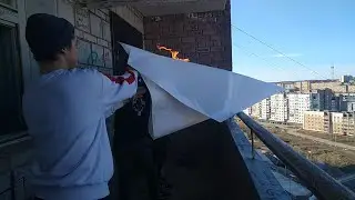 ЗАПУСТИЛИ ГИГАНТСКИЙ ГОРЯЩИЙ САМОЛЁТИК. ЭТО ЖЕСТЬ!!!