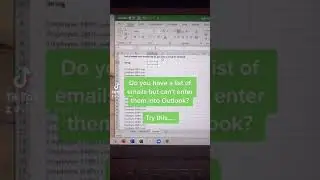 Creating a list of emails for Outlook