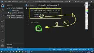 funciones en python calcular area de triangulo
