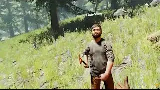 He's scratching himself in the VR game, lol.