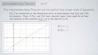 (Single-Variable Calculus 1) Intermediate Value Theorem