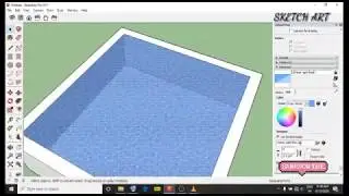 How To Make Water Transparency In SketchUp | In Tamil | Sketch Art
