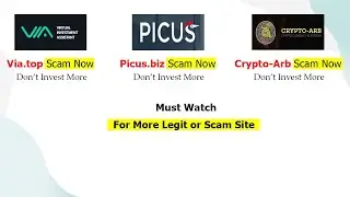 Via.top Scam , Picus.biz Scam , Crypto-arb Scam | Invest Protects | Invest Protector | hyip earning