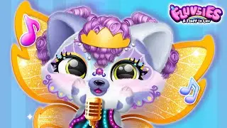 Fluvsies - Head, Shoulders, Knees & Toes Kids Karaoke 🎤 💜 Song with Lyrics!