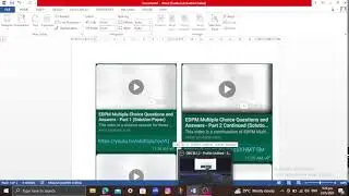 How to find the EDPM Multiple Choice (Paper 1) videos on my channel