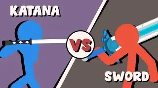 Supreme Duelist Stickman Animation: Katana vs Sword