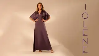Jolene English Violet Satin Dress