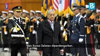 Seoul sambut Dr Mahathir dengan 'Standing in the Eyes of the World'