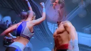 Mortal Kombat 1 on Nintendo switch Oled Janet Cage fatality on Johnny Cage