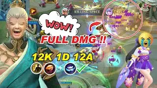 VALE Lock Kagura Gameplay😂 Best Combo Skill Build and Emblem Set 2023 | Starlight Skin MLBB