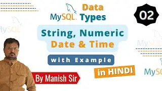MySQL Data Types String Numeric Date & Time char varchar integer double date year MNS Education