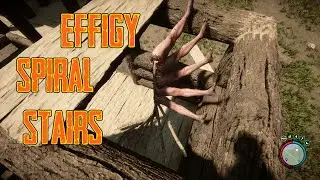 Sons of the Forest: Using the new effigy to make a spiral staircase!