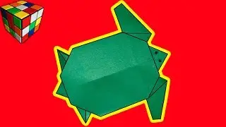 Origami turtle. How to make a paper turtle. Easy origami