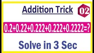 Fast math trick for addition of similar digit number | Super Fast Addition tricks using Vedic Maths