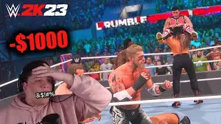 WWE 2K23 But For Every Elimination I Give Money To My Subscribers
