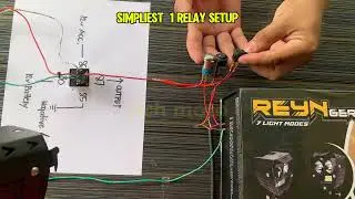 Simplified setup for mini driving lights and auxiliary lights