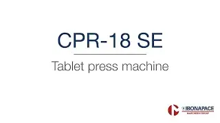 CPR-18 SE The new tablet press machine