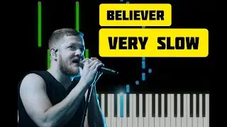 Believer. Piano tutorial | Slow version