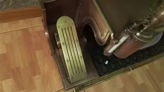 The shoe polishing machine in retro style