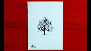 How To Draw A Tree Step By Step Tutorial | Tree Drawing