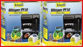 Tetra Whisper Power Filter 10 Gallons, Quiet 3-Stage aquarium Filtration (26316)