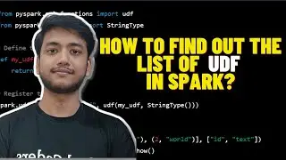 How to get the list of UDF functions in spark? | Databricks |