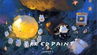 Lullaby 🐰🎹| procreate speedpaint 𓆝 𓆟 𓆞