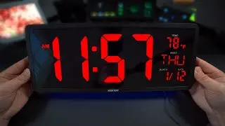 This RGB Digital Clock Is HUGE! (16