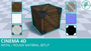Cinema 4D: Metal / Rough Material Setup