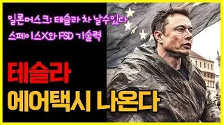 테슬라 에어택시 나온다, 테슬라 차 날수있다는 일론머스크