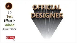 How to create easily 3d  text effect in adobe illustrator Tutorial || new tricks 2021||
