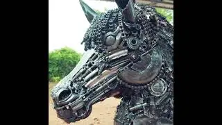 Horse head Metal art sculpture #horse #horses #sculpture #artwork #welder #metalart #art #welding