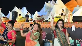 Last day of garba night at Kesariya ras garba Gandhinagar Gujarat🌟📿💫💐Dance,light with full of energy