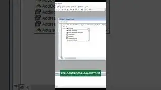 How to Automate the Excel To Adjust the Cell Width Automatically After You Type #excel #functions