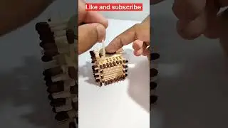 Make a Matchstick House Without Glue #shorts #theprince #matchstickhouse