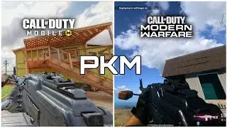 COD Mobile Vs COD Modern Warfare Warzone - PKM gun comparison